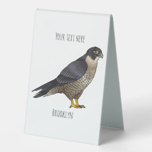 Peregrine falcon bird Cartoon Illustration Tischaufsteller