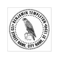 Peregrine Falcon Bird der Rücksendeadresse "Prey N