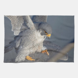 Peregrine Falcon entlang des Hudson River Geschirrtuch