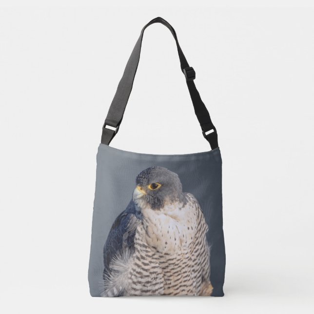 Peregrine Falcon entlang des Hudson River Tragetaschen Mit Langen Trägern (Vorderseite)