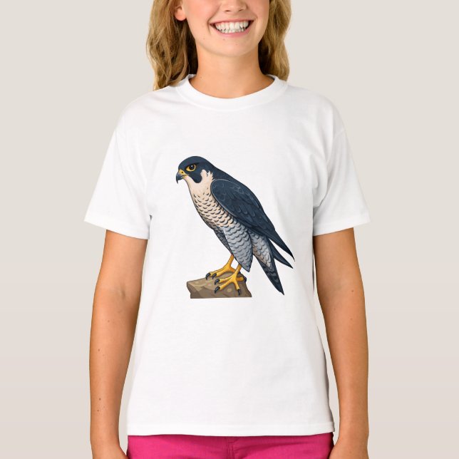Peregrine falcon  Girls' T-Shirts (Devant)