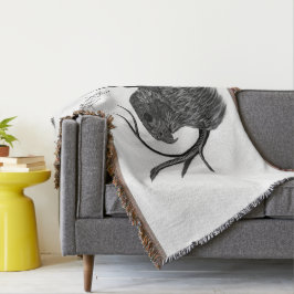 Peregrine Falcon in Baumzweigen mit Handschrift Decke