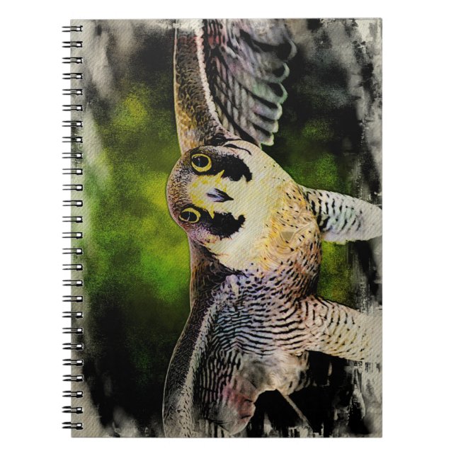 Peregrine Falcon Notizblock (Vorderseite)