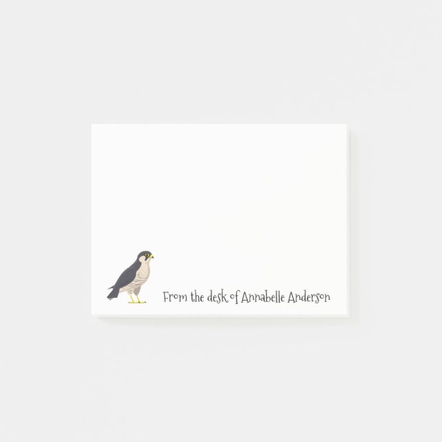 Peregrine Falcon personalize Post-it Notes Klebezettel (Vorderseite)