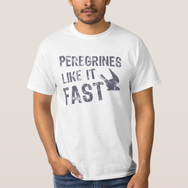 Peregrines mögen es schnell T-Shirt (Vorderseite)