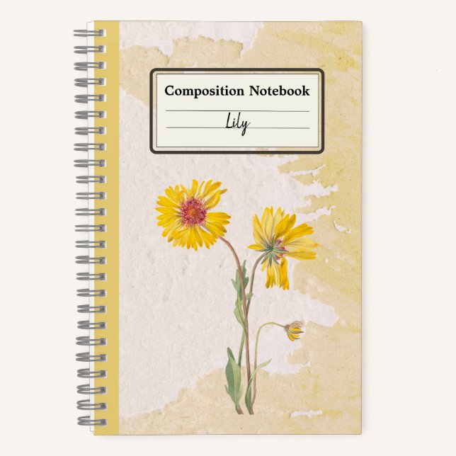 Perennial Gaillardia Blume Personalisiert Comp Notizbuch (Vorderseite)