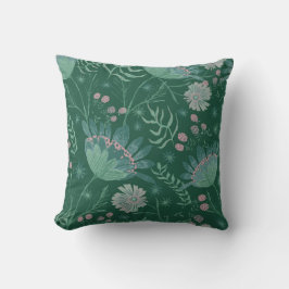 Perennial Paradise Floral Print Kissen
