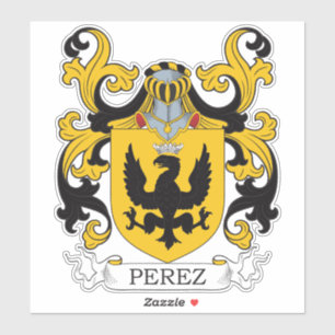 Perez Familienwappen Aufkleber
