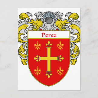 Perez-Wappen (mantled) Postkarte