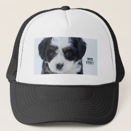 Perfect for Dog Puppy Lovers Black and White-Cap Truckerkappe