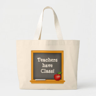 Perfect Gift - Lehrer haben Klasse! Jumbo Stoffbeutel