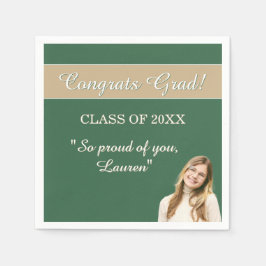 Perfect Graduation Congrats  Serviette