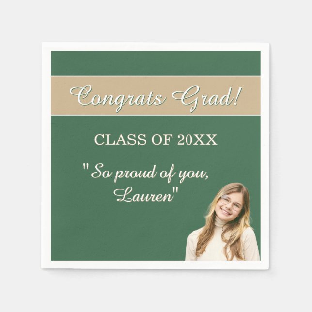 Perfect Graduation Congrats  Serviette (Vorderseite)