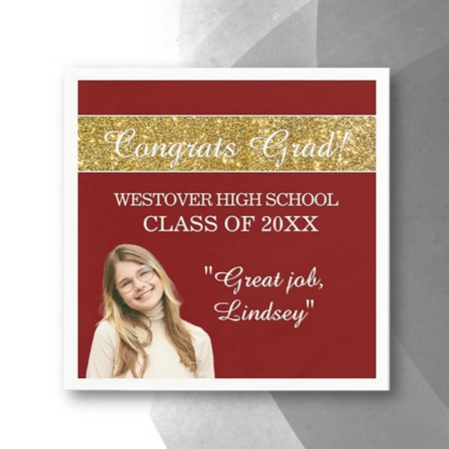 Perfect Graduation Congrats  Serviette (Von Creator hochgeladen)