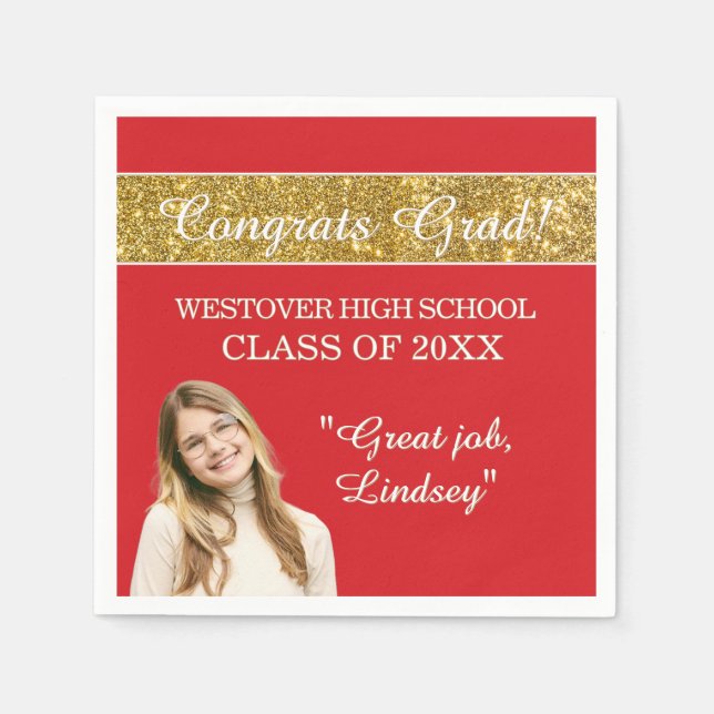 Perfect Graduation Congrats  Serviette (Vorderseite)