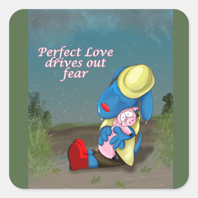 Perfect Love chasse les autocollants d'os de peur (Devant)