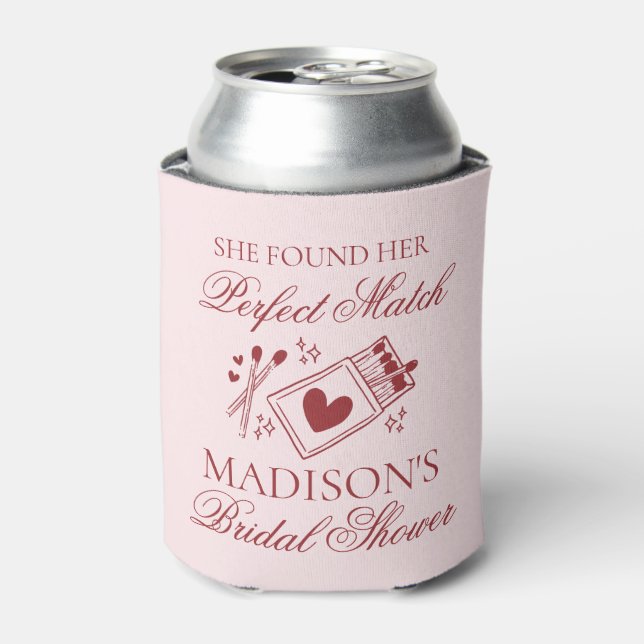Perfect Match Bridal Shower Bachelorette Favor Dosenkühler (Kanne Vorderseite)
