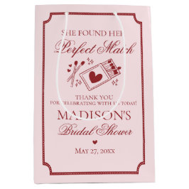 Perfect Match Bridal Shower Bachelorette Favor Mittlere Geschenktüte