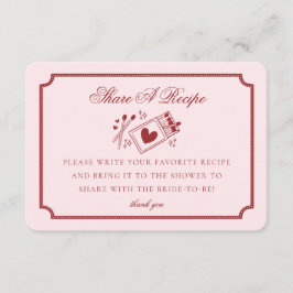 Perfect Match Made in Heaven Pink Share a Recipe Begleitkarte
