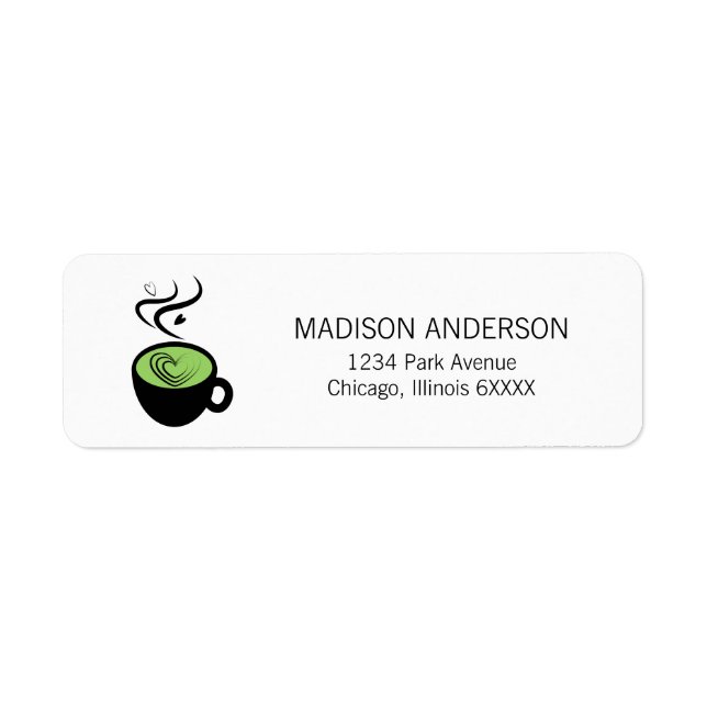 Perfect Matcha Valentine Liebe Address Labels (Vorne)