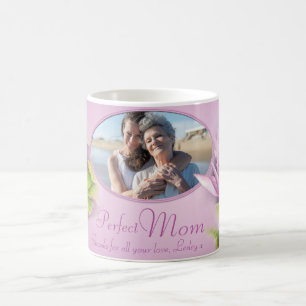 Perfect Mom Water Lilie Foto und Kinder nennen Tas Kaffeetasse