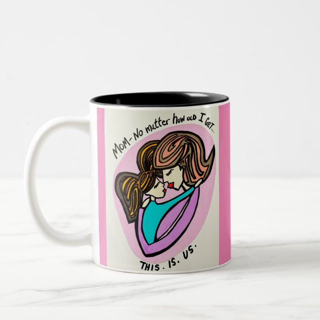 Perfect Mother's Day Gift! Zweifarbige Tasse (Links)