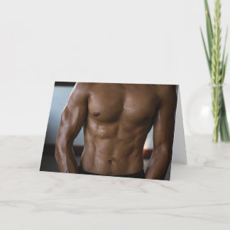 Perfect Perspiration Hot Guy Greetings Card Karte