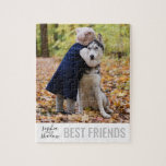 Perfect Pet Best Friends Personalisiert Names Foto<br><div class="desc">Fügen Sie Ihr eigenes Foto von Ihnen und Ihrem besten Furry Freund in diesem niedlichen und einfachen "besten Freunde" personalisierten Puzzle.</div>