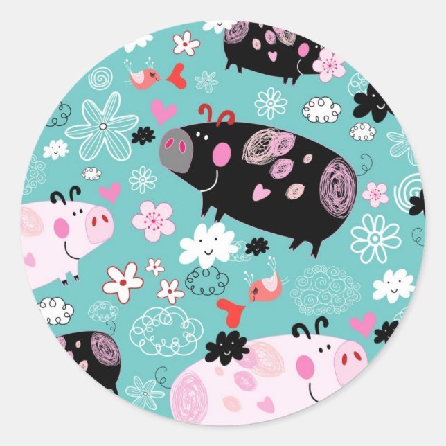 Perfect Piggies Sticker Sheet (Vorderseite)