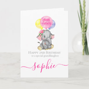 Perfect Pink Girl Birthday Karte