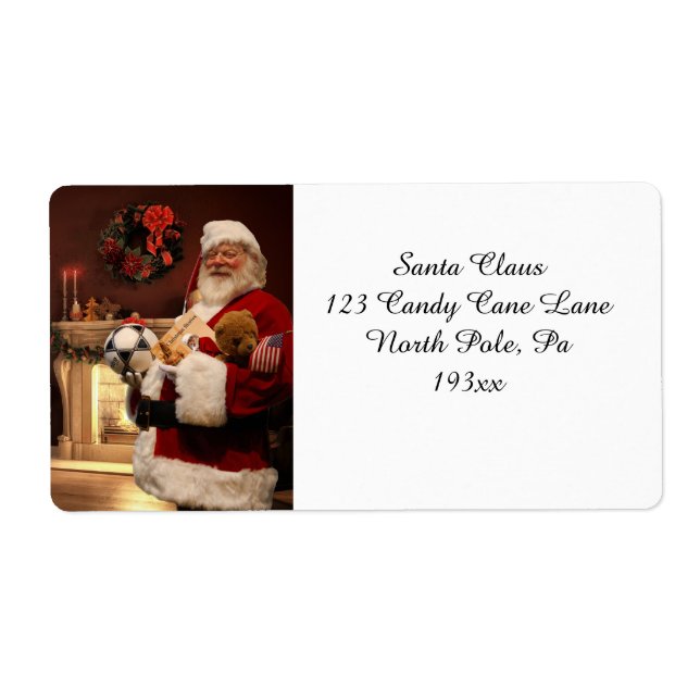 Perfect Santa Claus Adresse Étiquette de messageri (Devant)