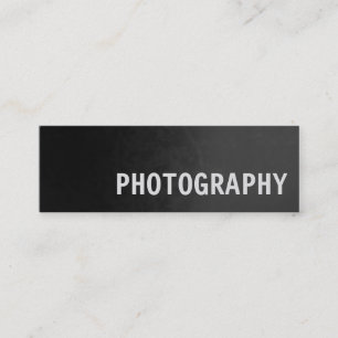 Perfect Slim Gray Fotografy Artist Mini Visitenkarte