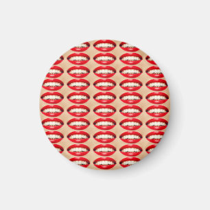 Perfect Smile Femme Fatale Pop Art Magnet