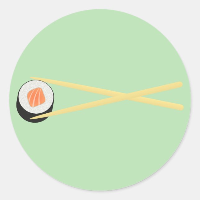 Perfect Sushi I Runder Aufkleber (Vorderseite)