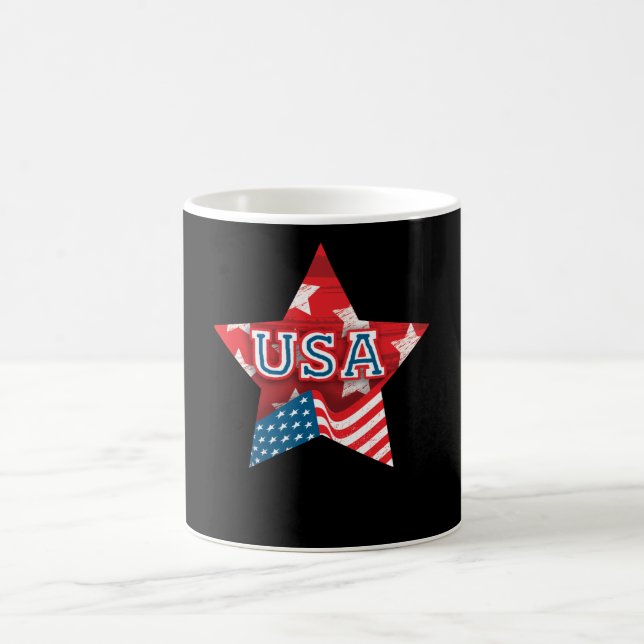 Perfect USA Flag Color Star - LOVE USA Kaffeetasse (Mittel)