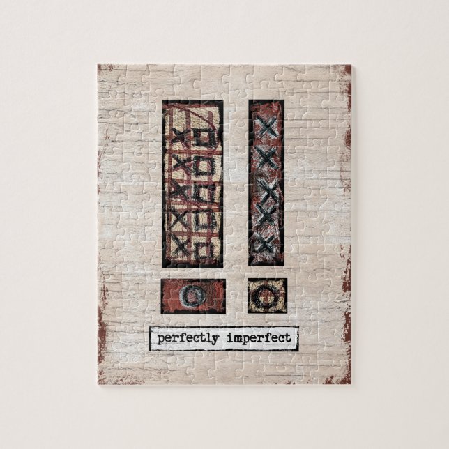 Perfectly Imperfect JIgsaw Puzzle - Brown Abstract (Vertikal)