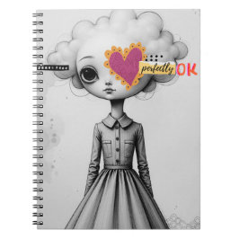 Perfectly Ok Portrait Notebook Journal Notizblock