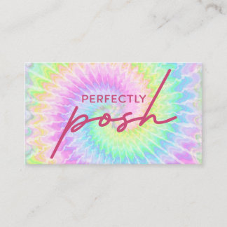 Perfectly Posh tie dye business card design Visitenkarte