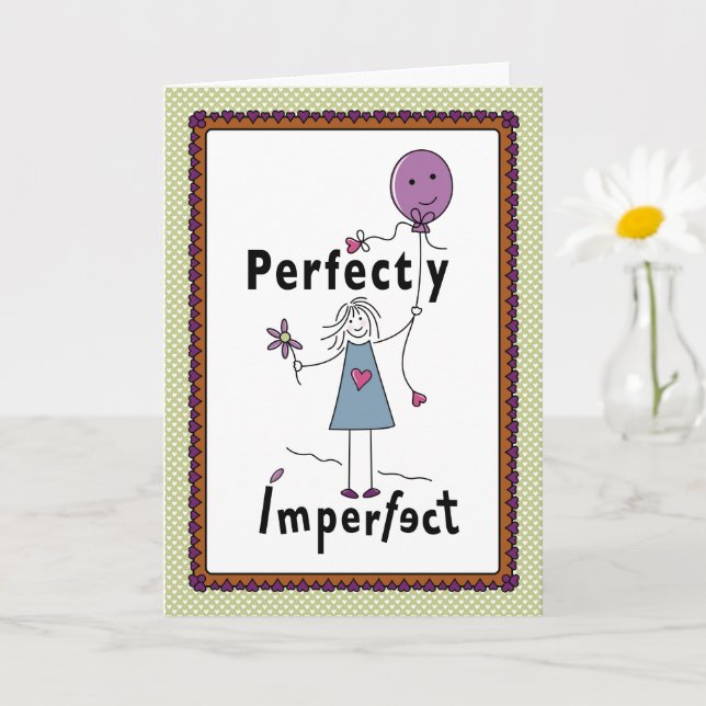 Perfekt 1A_Greeting Card 5"x7" Karte (Kleine Pflanze)