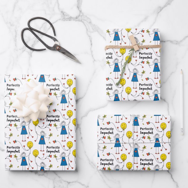 Perfekt 1B_Wrapping Paper Geschenkpapier Set (Vorderseite)