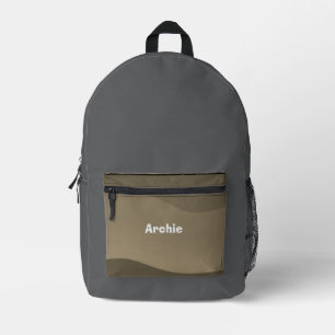 Perfekt für den Reisenamen Rustikale Camouflage Gr Bedruckter Rucksack