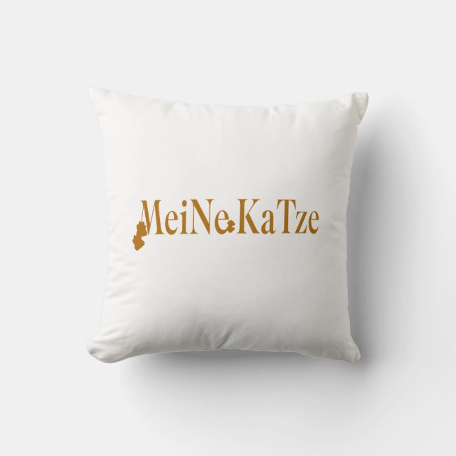 Perfekt für Katzenliebhaber. Kissen (Vorderseite)