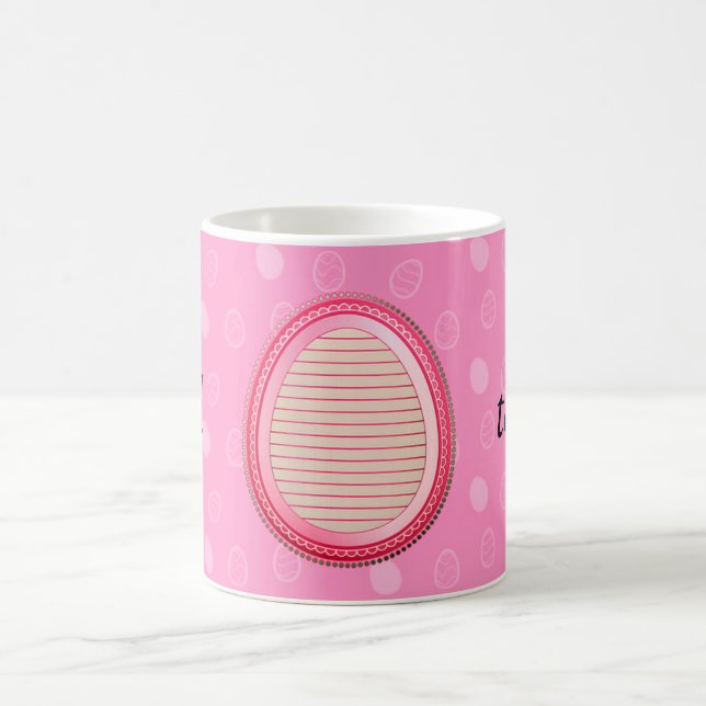 Perfekt glückliche Ostern, Eier Kaffeetasse (Mittel)