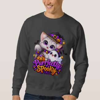 Perfekt gruseliges Halloween-Katzensweatshirt Sweatshirt