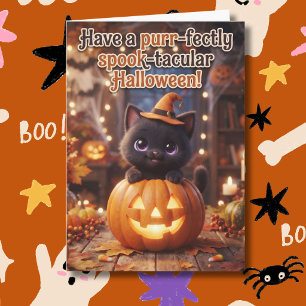 Perfekt gruseliges Halloween Malvorlage Karte