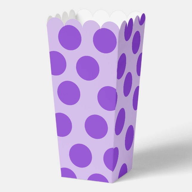 Perfekt Hübsches Lila Polkadotted Geschenkschachtel (Vorderseite)