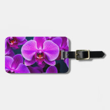 Perfekt Lila Orchid-Gepäckanhänger