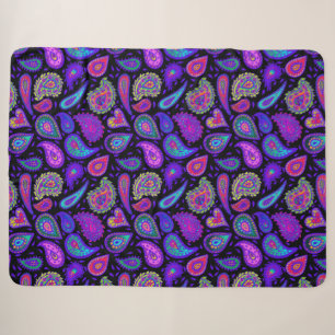 Perfekt Lila Paisley Hübsch Sherpadecke