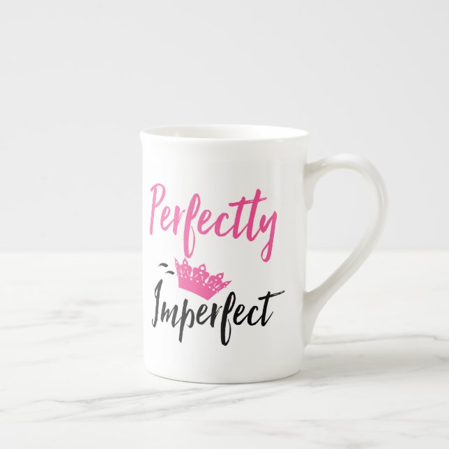 Perfekt "mit Tiara" Knochen-China-Tasse Prozellantasse (Rechts)