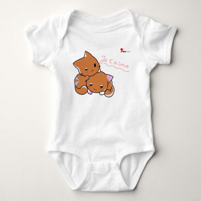 Perfekt Niedlicher Kitten Baby Bodysuit Baby Strampler (Vorderseite)